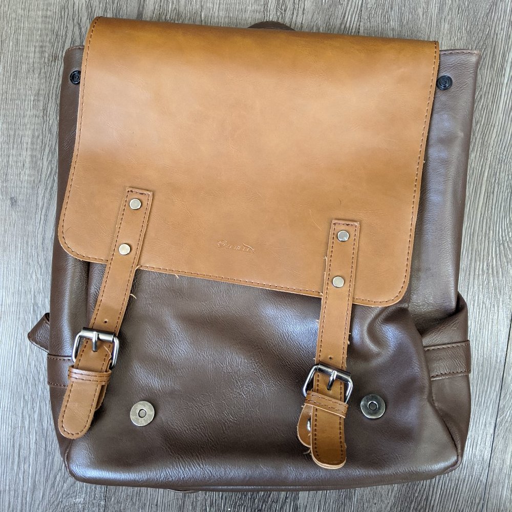 Zebella faux leather backpack